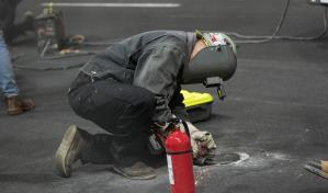 Un percance de Sainz con una alcantarilla detiene la 1ra práctica del GP de Las Vegas