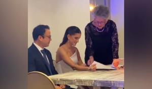 Acta de matrimonio se incendia justo cuando iban a firmarla