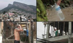 La falta de servicios hace “insoportable” la ola de calor en una favela de Río de Janeiro