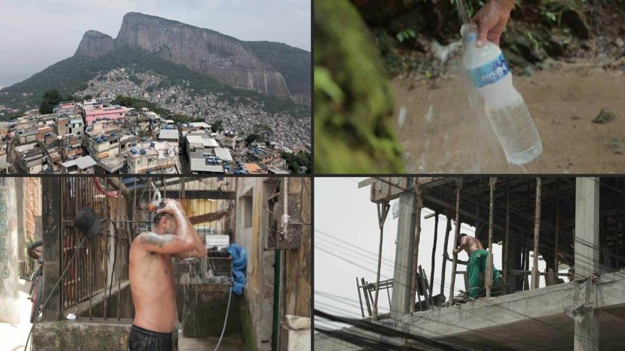 La falta de servicios hace “insoportable” la ola de calor en una favela de Río de Janeiro