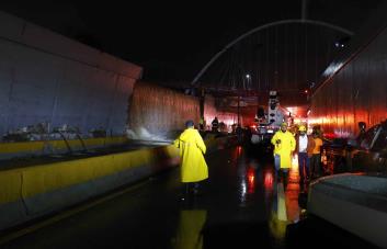 Cierran túneles en Santo Domingo por derrumbe en la 27 de Febrero
