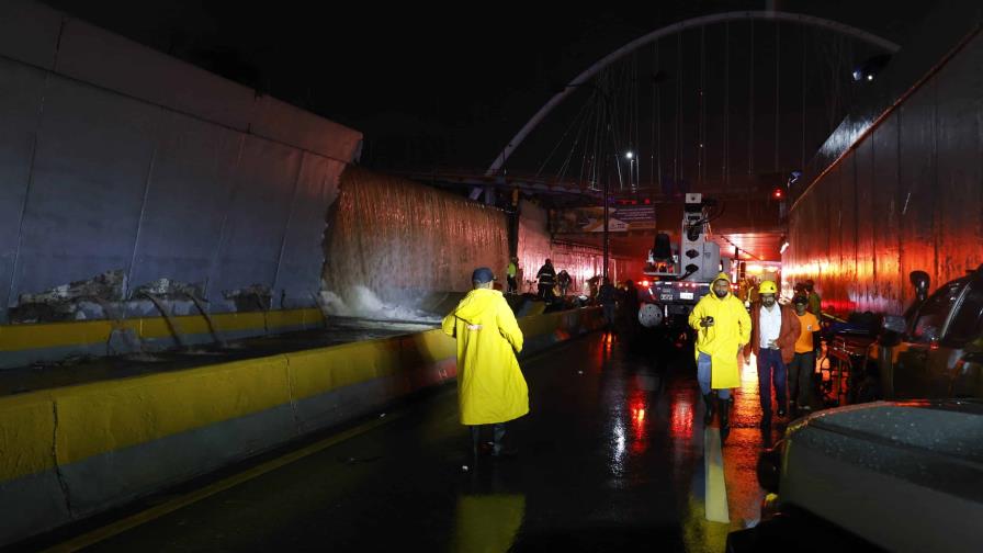 Cierran túneles en Santo Domingo por derrumbe en la 27 de Febrero