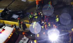 Colapso de pared en la avenida 27 de febrero deja nueve muertos