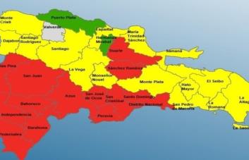 COE incrementa provincias en alertas ante fenómeno tropical