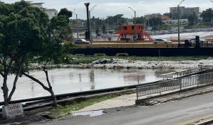 Vehículo cae al río Ozama
