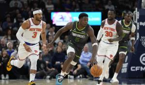 Timberwolves superan por 117-100 a Knicks y se mantienen líderes del Oeste