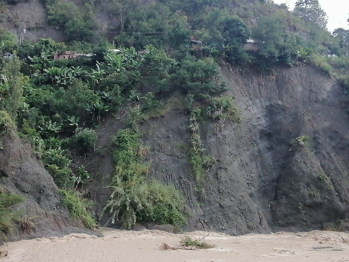 Zona afectada en La Horma, San José de Ocoa.