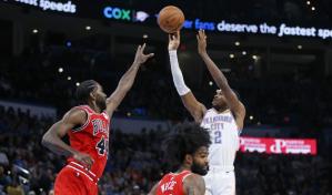 Gilgeous-Alexander emboca 40 y el Thunder hilvana 6 victorias al vencer a Bulls