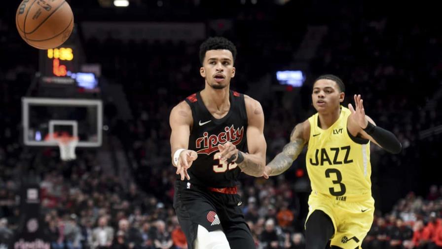 Trail Blazers cortan racha de 8 tropiezos; doblegan 121-105 a Jazz