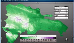 Temperaturas en Valle Nuevo, Constanza, bajaron a -0.6 °C