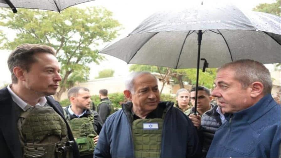 Netanyahu enseña a Musk los horrores de Hamás en una comunidad israelí al lado de Gaza