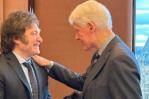 Milei almuerza con Bill Clinton durante su visita a Nueva York
