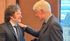Milei almuerza con Bill Clinton durante su visita a Nueva York