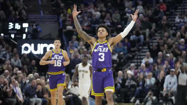 Jazz se impone 114-112 a Pelicans con marca en la temporada para el novato George, con 19 puntos
