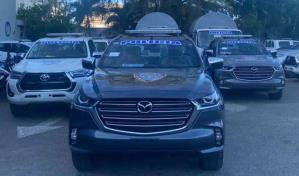 Policía de San Pedro de Macorís recibe entrega de flotillas de nuevos vehículos