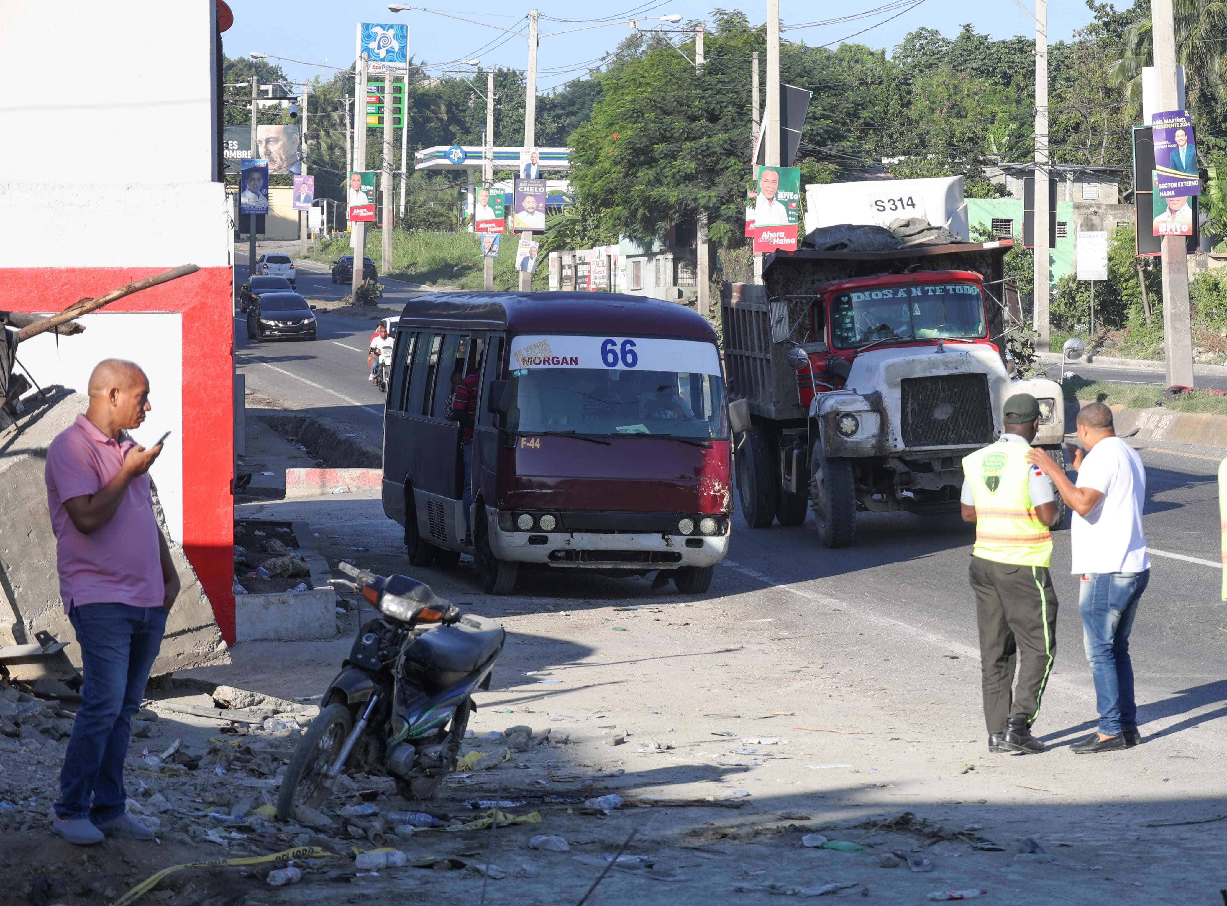 Lugar donde ocurrió el accidente.