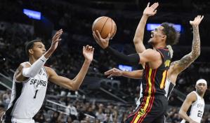 Con 45 puntos de Trae Young, Hawks superan a Spurs que llegó a 13 derrotas seguidas