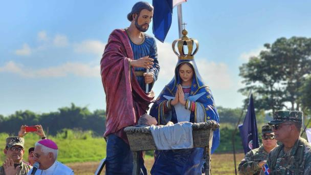Develan imagen de la virgen de la Altagracia en la frontera por Dajabón
