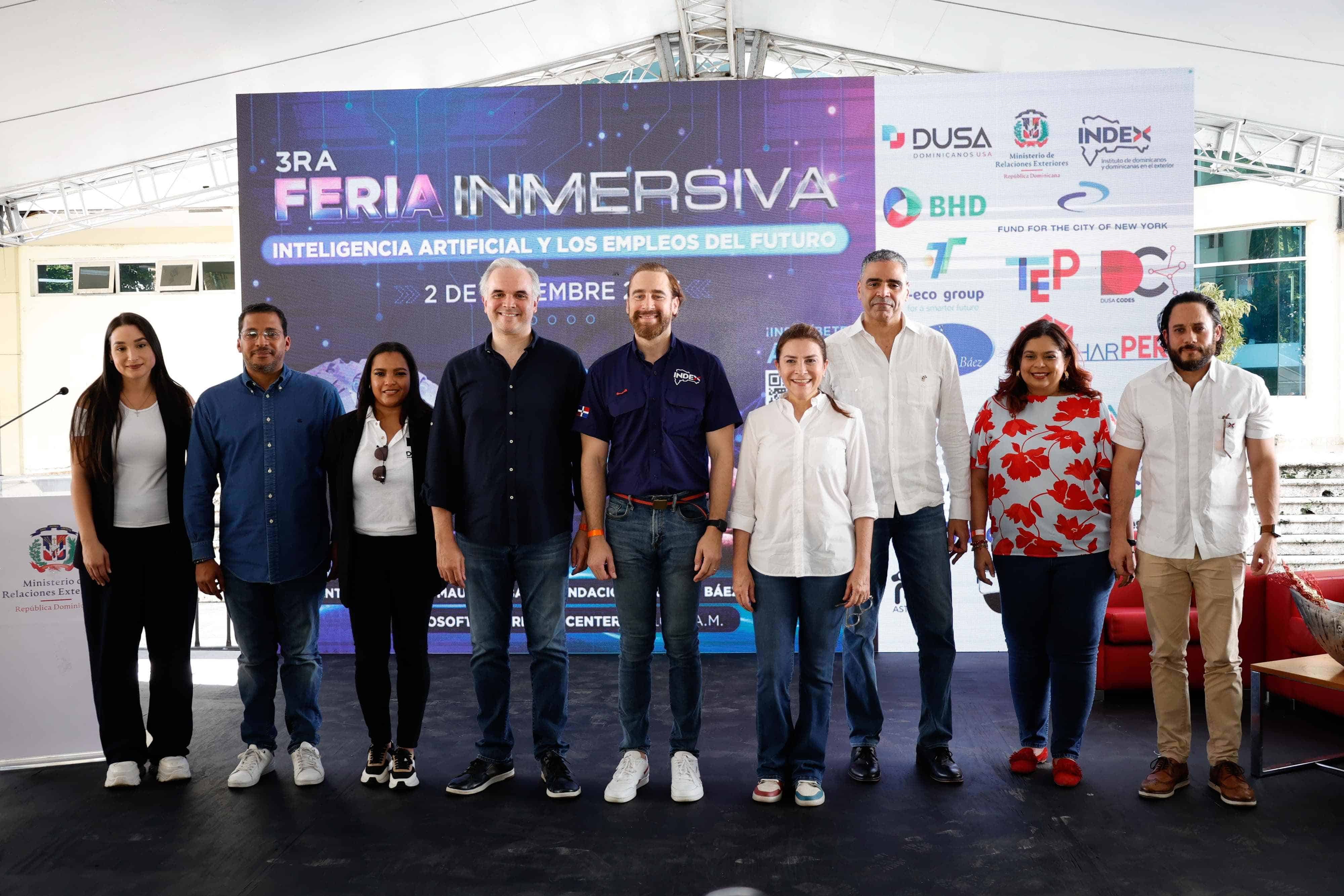 Autoridades durante la inauguración de la Feria. 