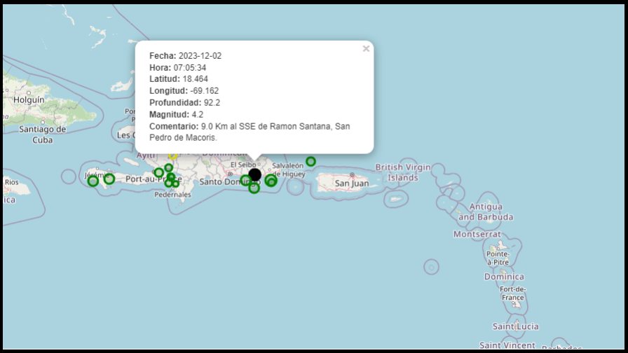 Se registra sismo de 4.2 en San Pedro de Macorís