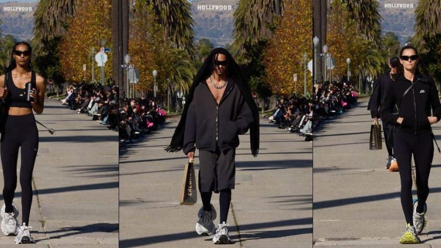 Tokischa asiste al desfile de Balenciaga Fall 24 celebrado en California