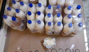 Incautan 33 kilos de cocaína líquida camuflada en botellas de bebidas lácteas