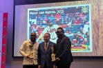 Marcell Ozuna y David Ortiz reciben el premio Juan Marichal Marcell Ozuna y David Ortiz reciben el premio Juan Marichal