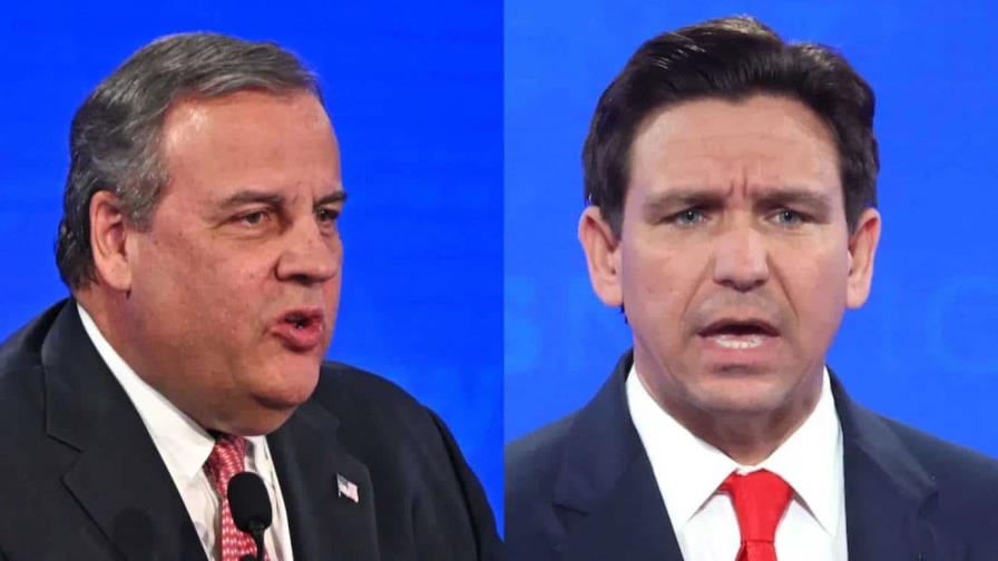 Christie y DeSantis se enzarzan en una acalorada discusión por Trump en debate republicano