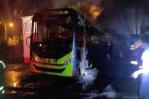 Incendio afecta tres autobuses de la OMSA en Santo Domingo Este