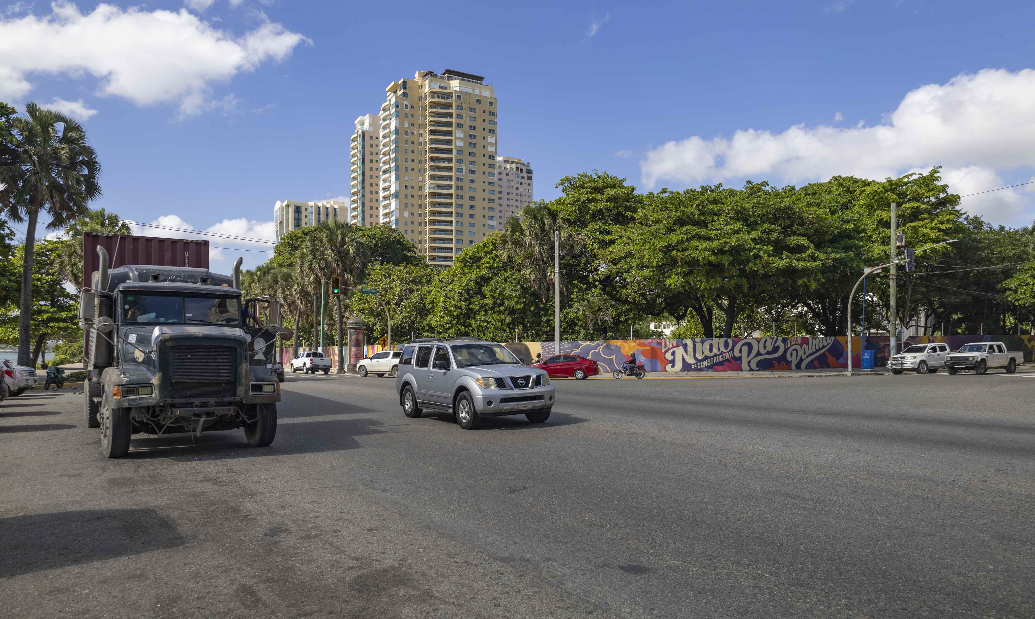 El tránsito se torna caótico en la ciudad.