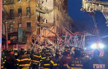 Se produce derrumbe parcial en edificio en el Bronx
