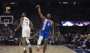 Kings embocan récord de triples para la franquicia, con 25, y vencen 131-118 a Nets