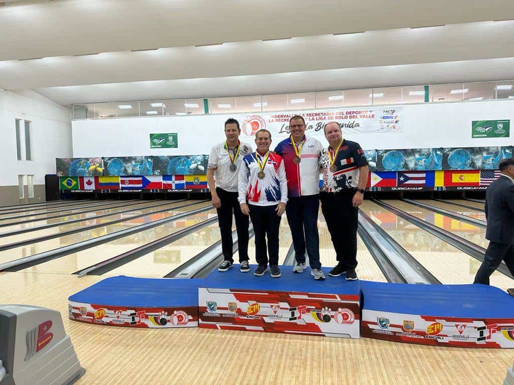 Medallistas evento individual Campeonato Mundial de Boliche Master y Gran Master