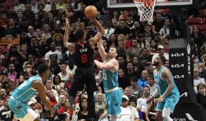 Heat se impone a Hornets para rematar barrida de 2 partidos en casa