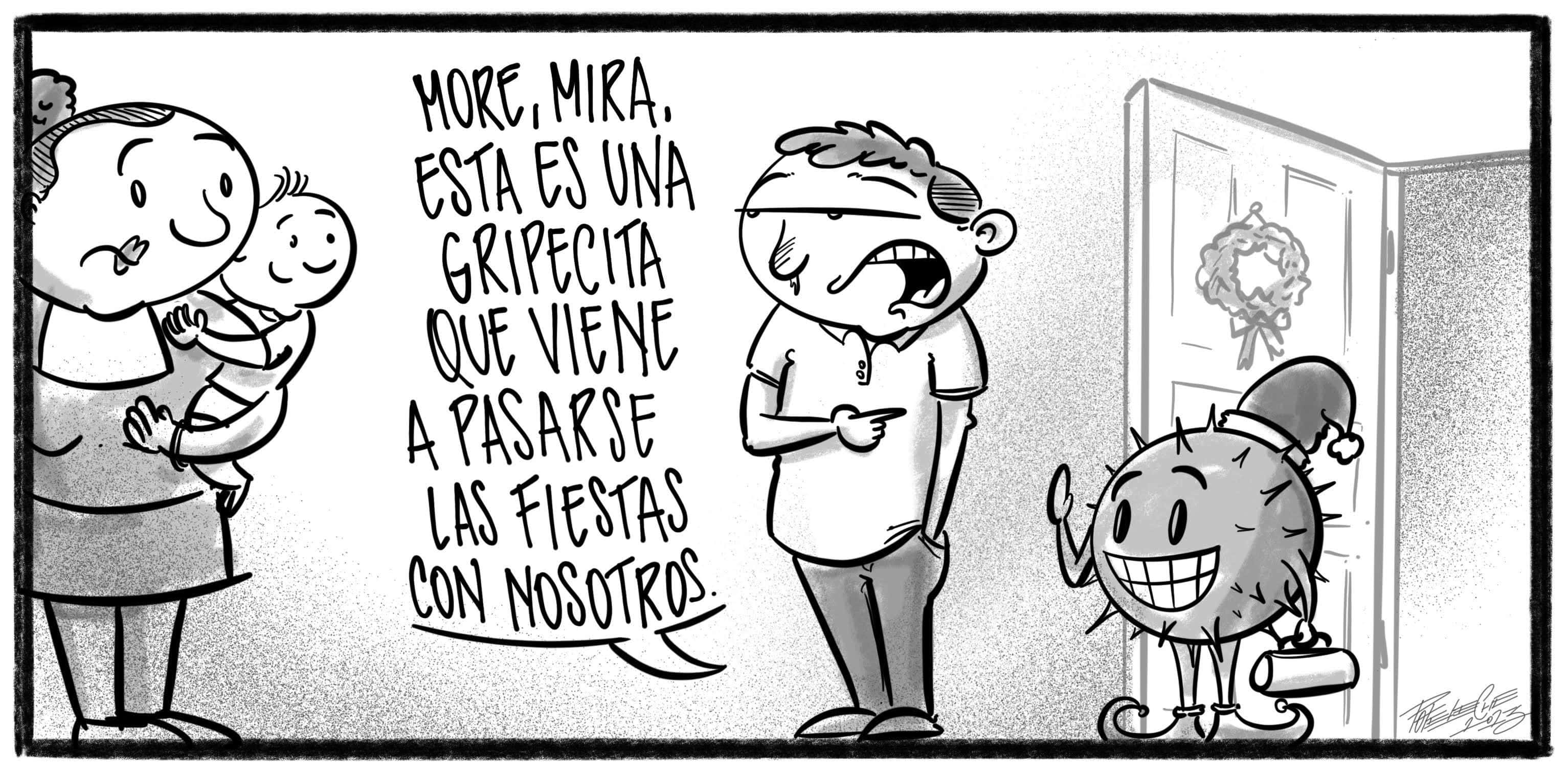 Caricatura de Noticiero Poteleche 15 diciembre 2023