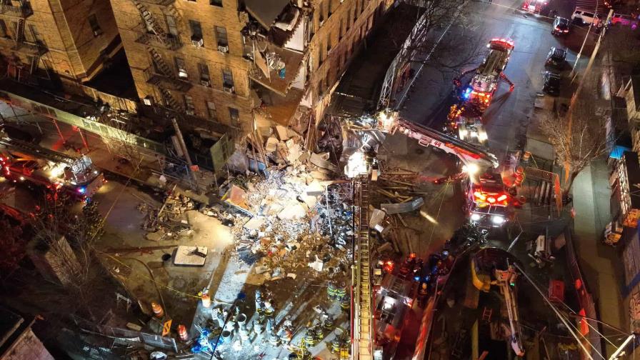 Derrumban de manera parcial de edificio en El Bronx que colapsó la semana pasada