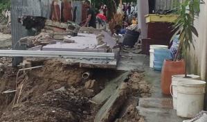 Lluvias derriban una casa e inundan otras en San Cristóbal
