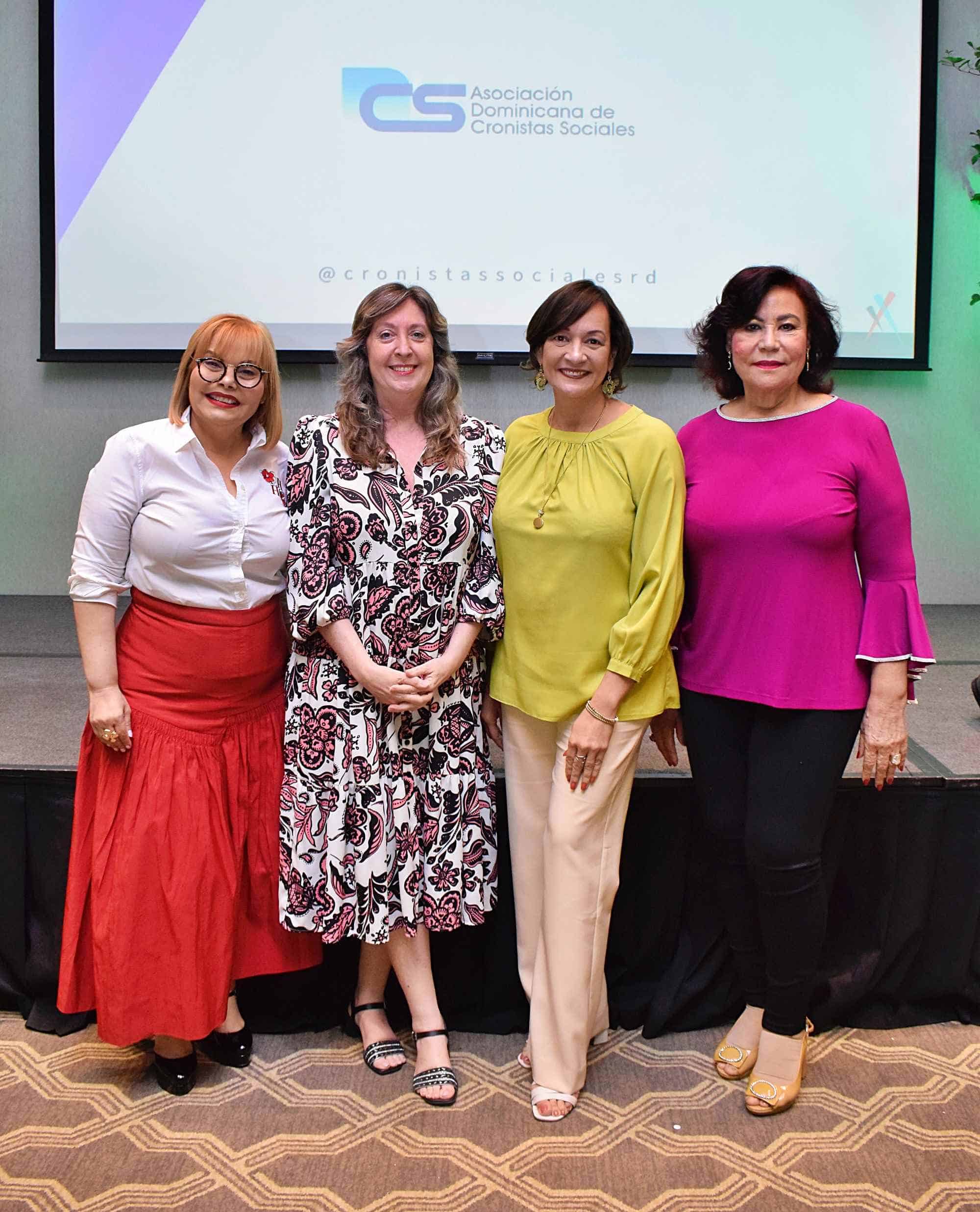 Rommy Grullón, Beatriz Bienzobas, Lady Reyes y Cándida Ortega.