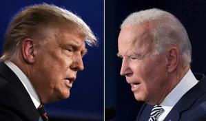 Trump dice que Biden es una amenaza para la democracia