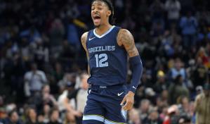 Morant logra 20 puntos en 1er partido en casa tras suspensión; Grizzlies vencen 116-103 a Pacers