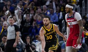 Curry supera a su excompañero Poole, en triunfo de Warriors sobre Wizards