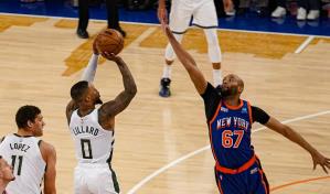 Bucks continúan racha de victorias ante Knicks con triunfo
