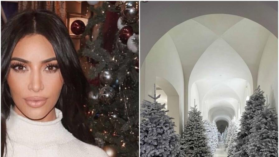 Kim Kardashian muestra la kilométrica y lujosa decoración navideña en su mansión