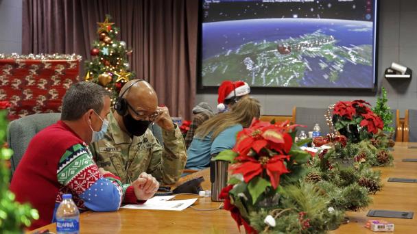 Seguir los pasos de Santa, la curiosa actividad del Comando de Defensa Aeroespacial de Norteamérica