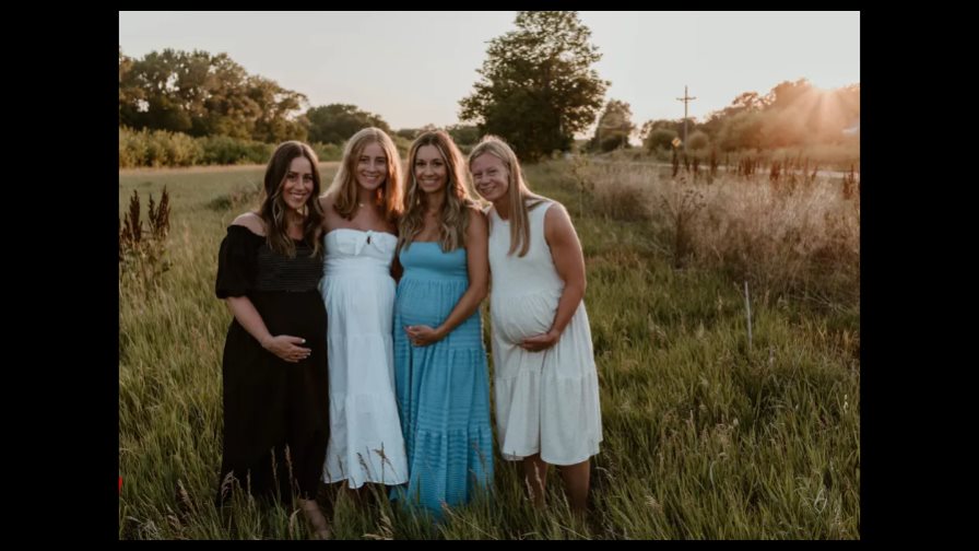 Cuatro hermanas dan a luz con cuatro meses de diferencia cada una