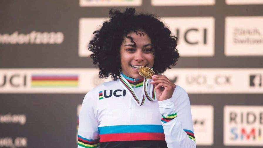 Una dominicana cerca de hacer historia en Copa del Mundo de ciclismo