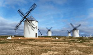 La silueta de un molino