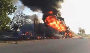 M&aacute;s de 40 muertos en explosi&oacute;n de cami&oacute;n cisterna con combustible en Liberia