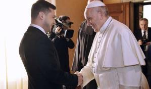 Conversación telefónica entre el papa Francisco y el presidente de Ucrania