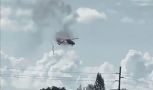 Muere hombre en caída de helicóptero en sur de Florida